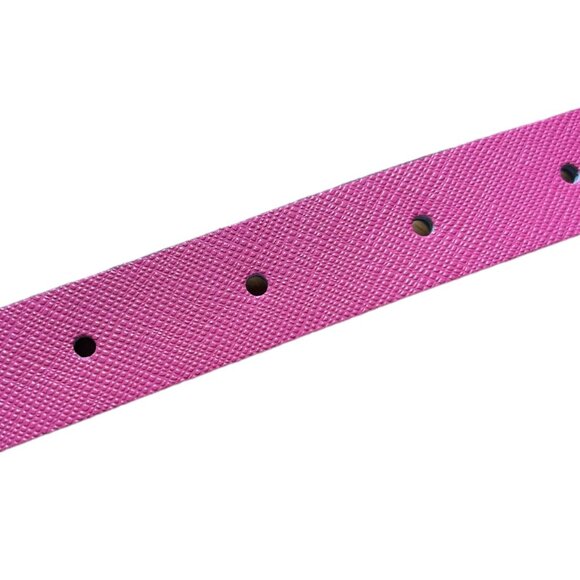 Michael Kors Hot Pink Skinny Leather Belt - Picture 4 of 4